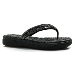 Sandália Flat Feminina Comfortflex Preto 2442431