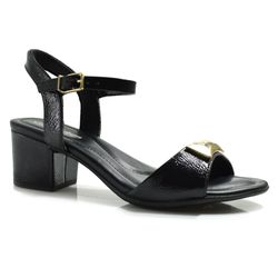 Sandália de Salto Bloco Feminina Comfortflex Preto 2557402