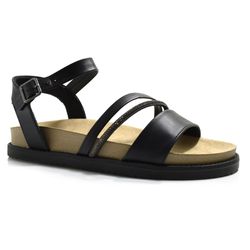 Sandália Flat Feminina Comfortflex Preto 2453403