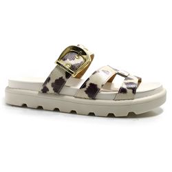 Sandália Flat Feminina Vizzano Off White 6510.110.23249