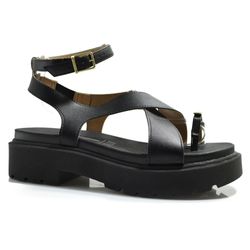 Sandália Flat Feminina Vizzano Preto 6499.122.7286