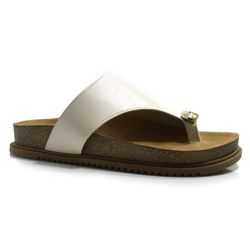 Sandália Flat Feminina Beira Rio Off White 8524.110.30277