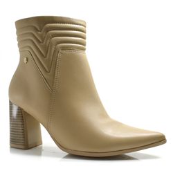 Ankle Boots Feminino Ramarim Bege 23-58123