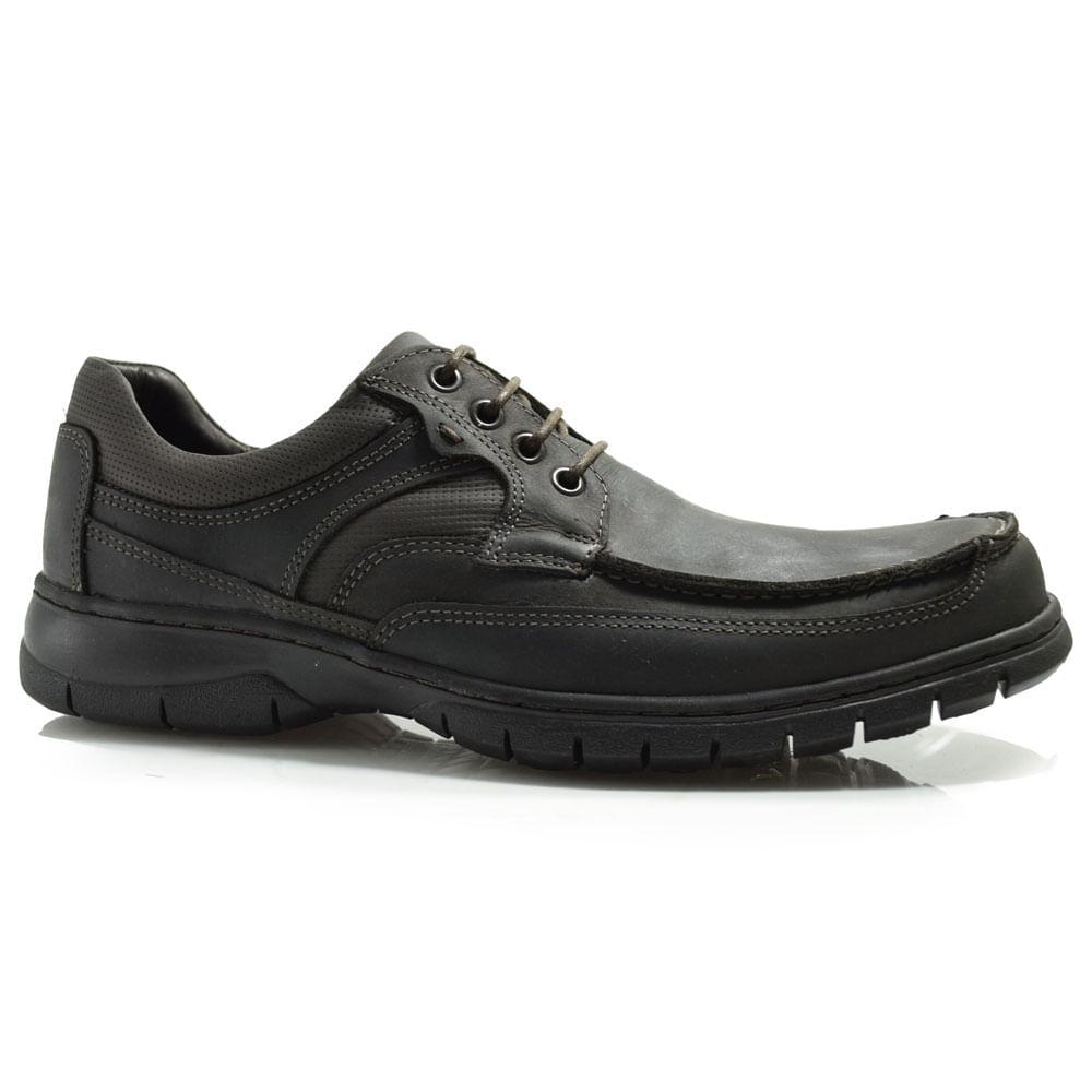 Sapato de Couro Anatomic Gel Marrom 7909 - Foto 1