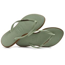 Chinelo Havaianas Feminino Slim Point Verde 4149584